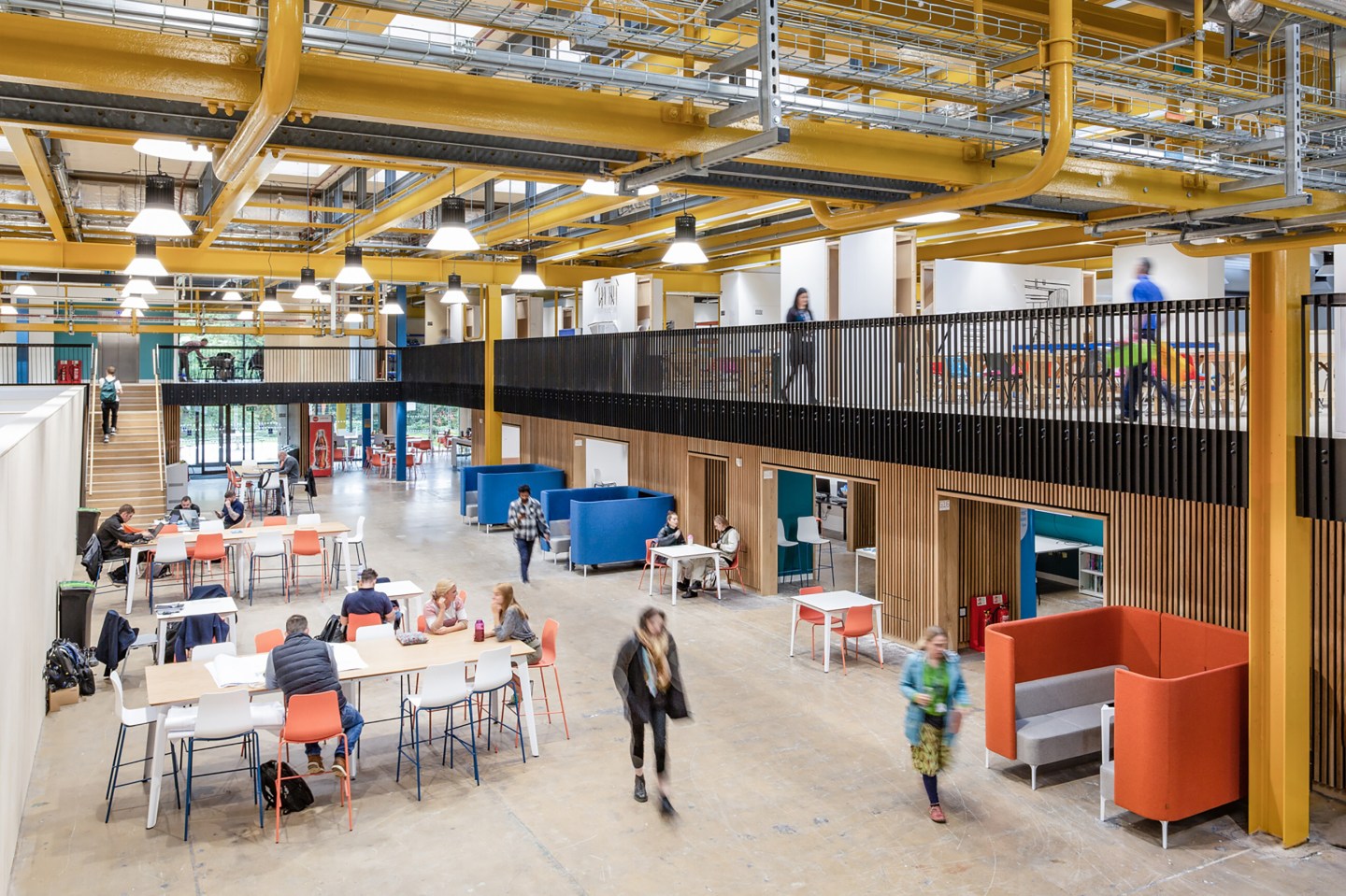 Interior view of Bath Spa University School of Art and Design campus.