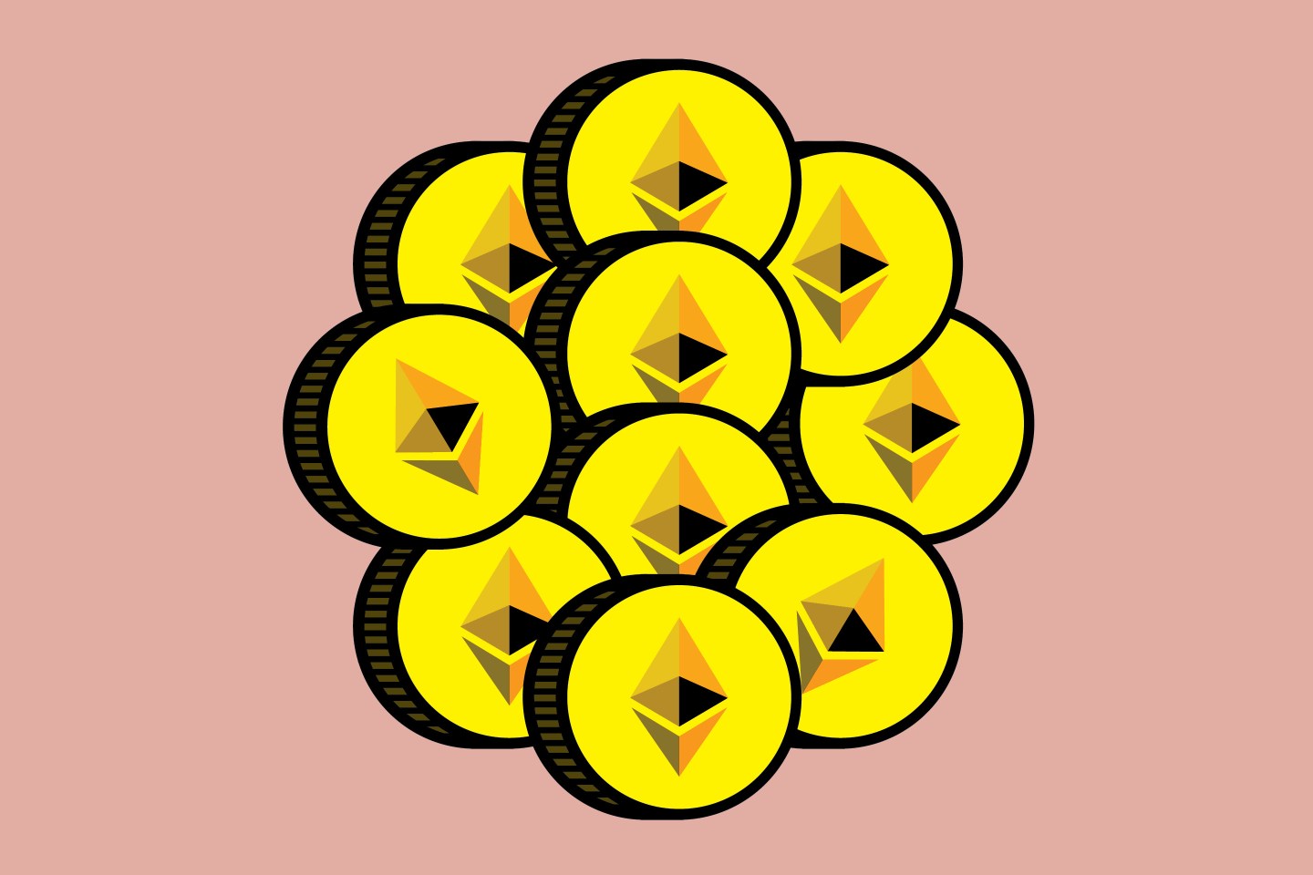 Ethereum-coins-pink