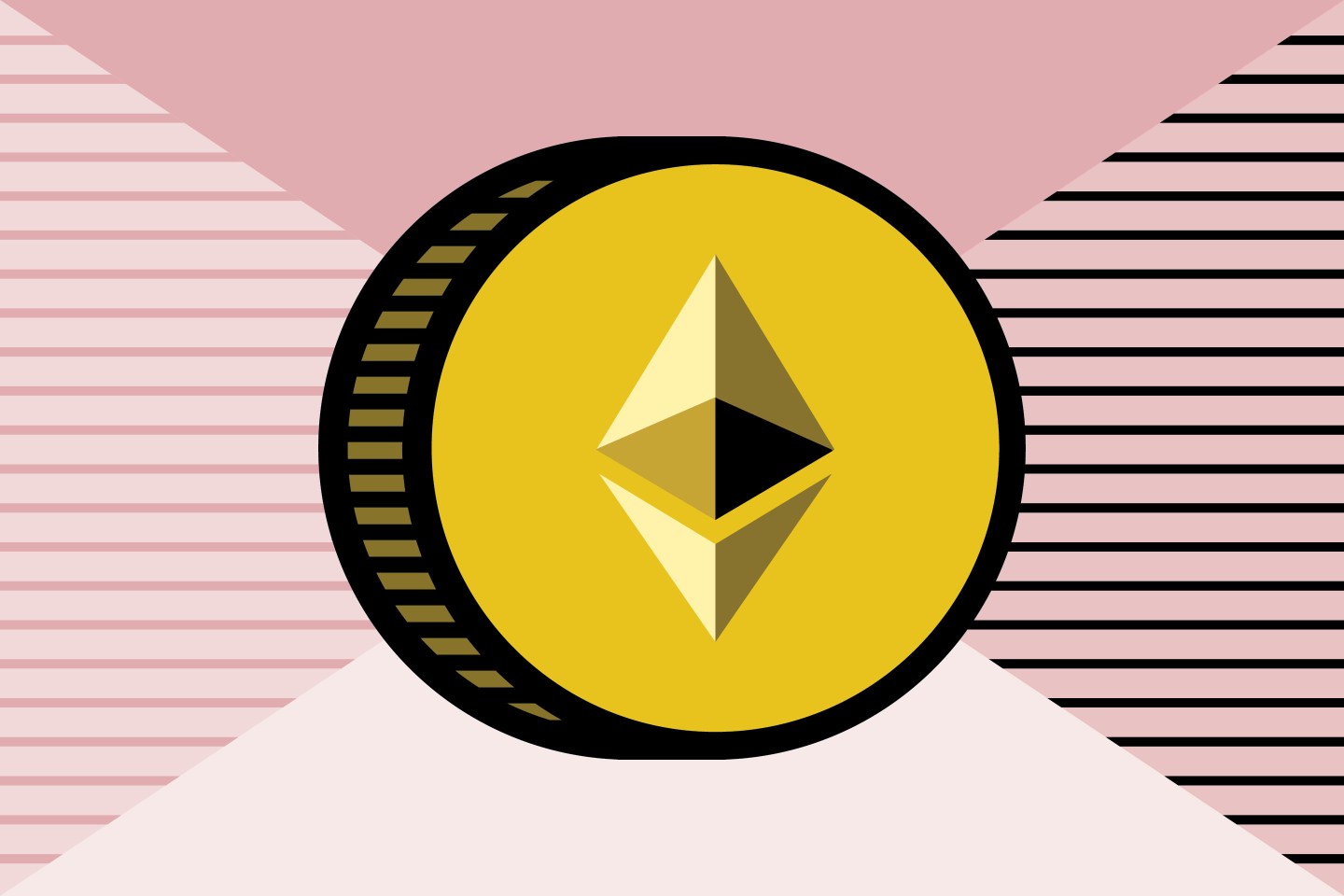 Artist’s concept of an Ether coin