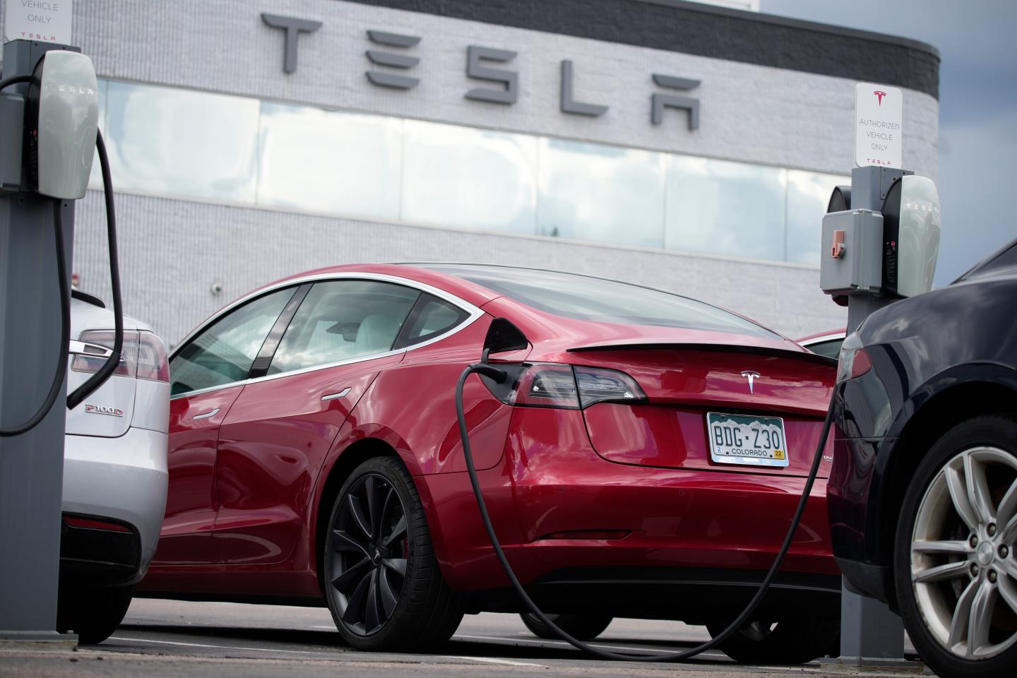 A 2021 Model 3 sedan
