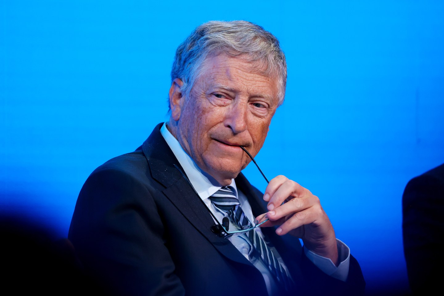 Bill Gates, co-chairman of the Bill and Melinda Gates Foundation, during a panel.