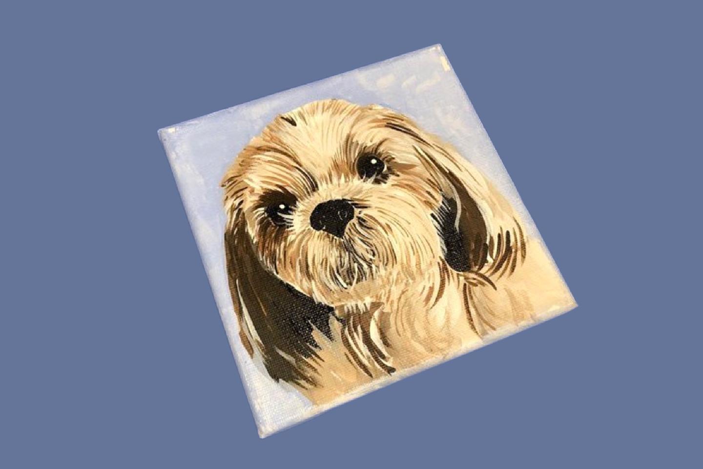 Painting of a dog