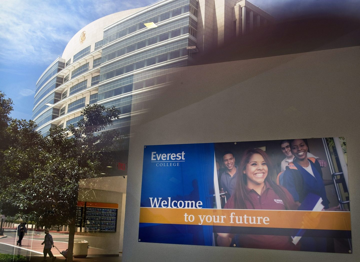 Outside shot of now-defunct Everest College