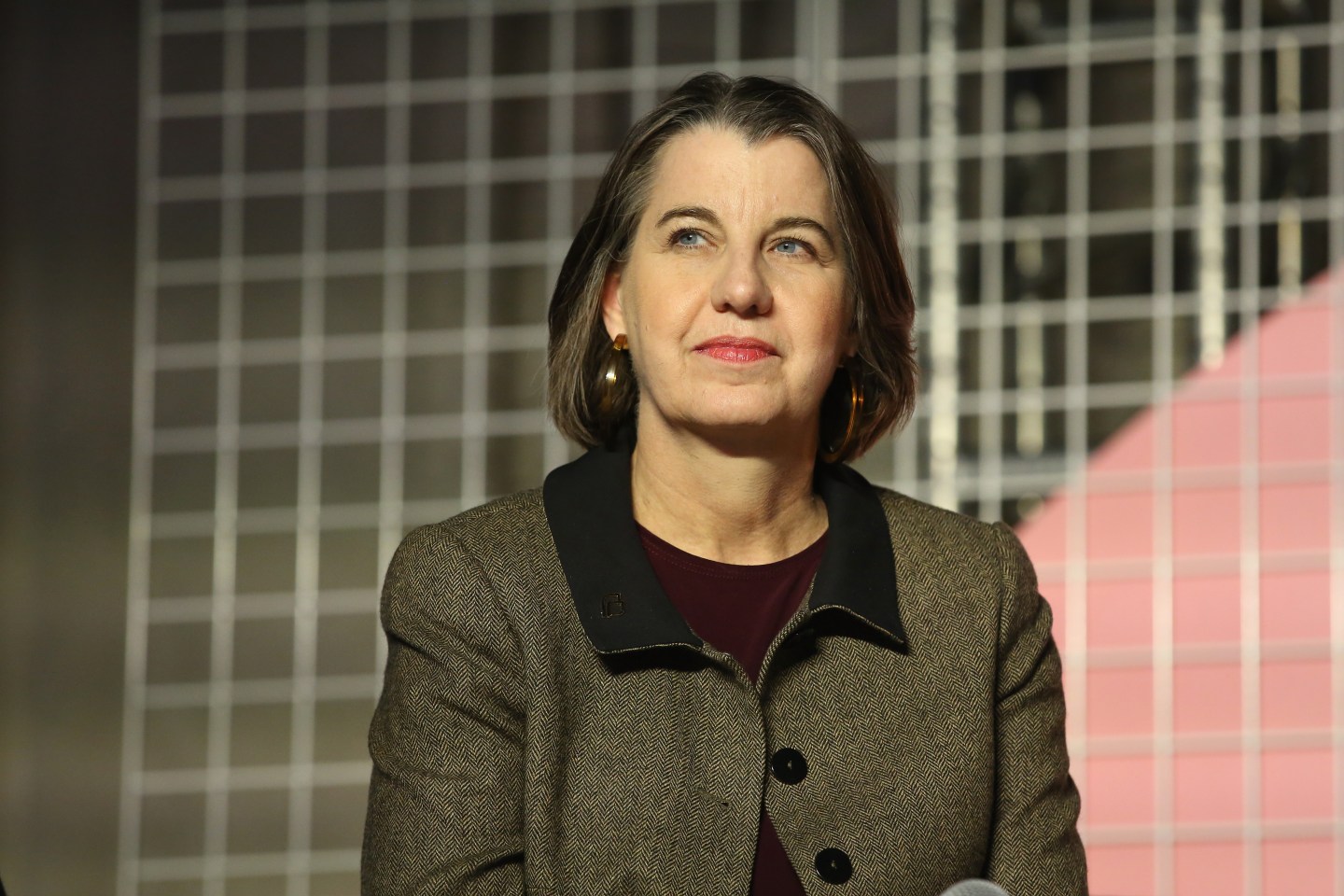 Planned Parenthood's global strategy and innovation chief, Dawn Laguens, speaks onstage at Girlboss Rally NYC 2018.