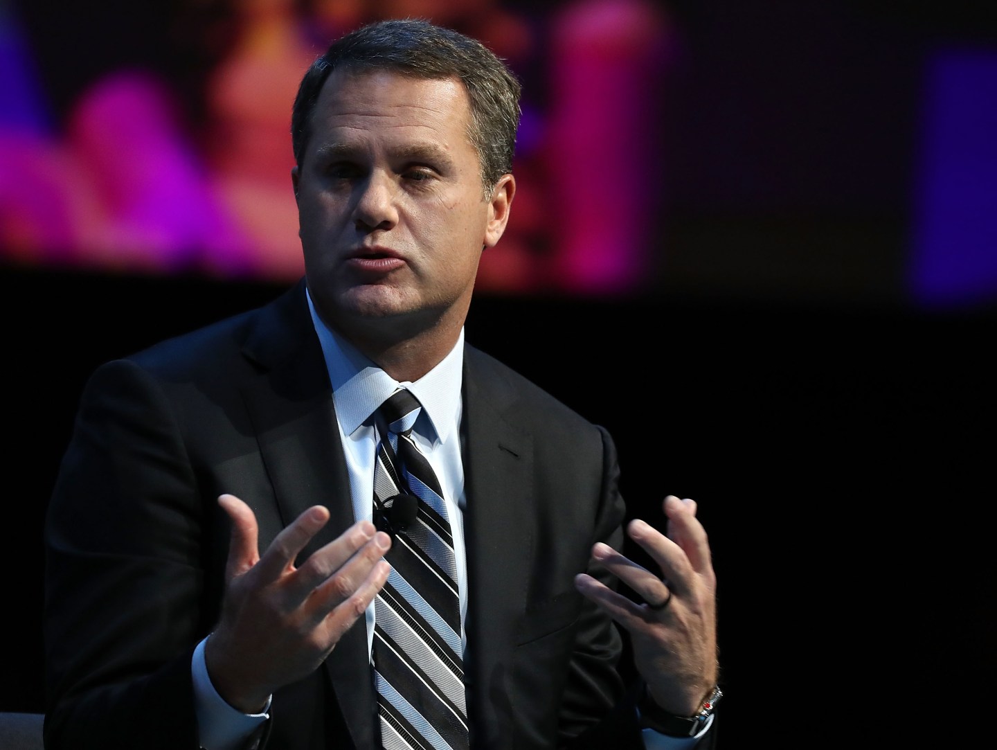 Doug McMillon, president and CEO of Walmart Inc. Corporation, participates in a Business Roundtable discussion on the"Future of Work in an Era of Automation and Artificial Intelligence", during a CEO Innovation Summit, on December 6, 2018 in Washington, DC.