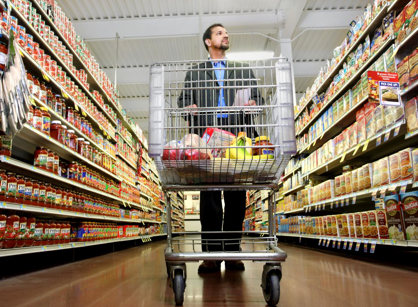 Man shopping