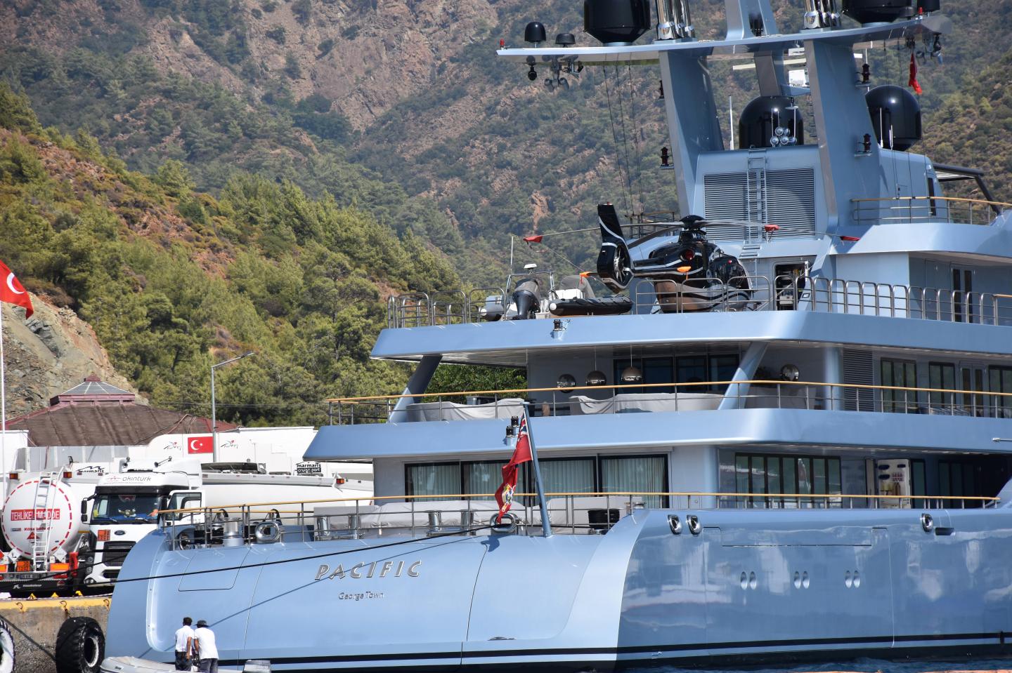 How the second-richest Russian’s $150 million superyacht evaded sanctions on a 7,000-mile journey to safety