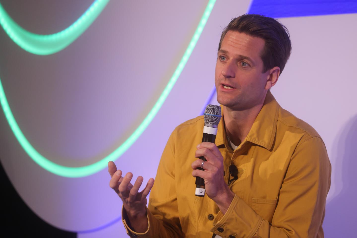 Klarna CEO Sebastian Siemiatkowski at IFGS 2022 summit in London, on April 4, 2022. 