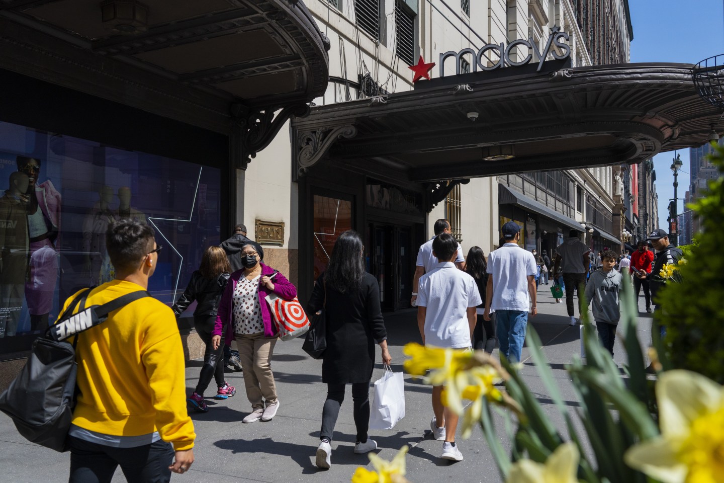 The Macy’s flagship store in the Herald Square area of New York, on April 13, 2022.