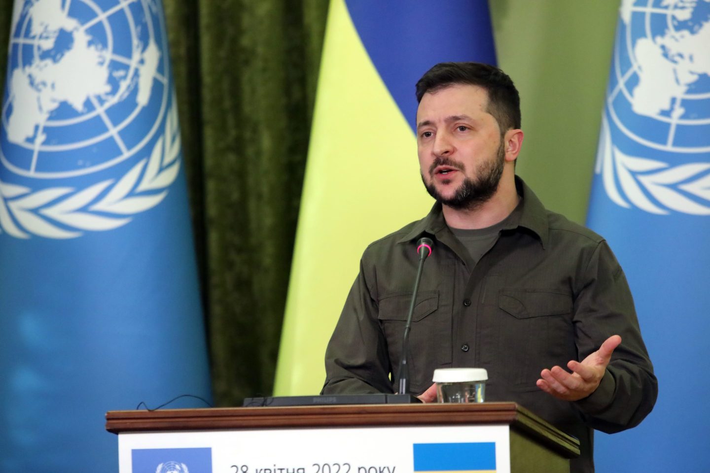 Ukraine President Volodymyr Zelensky