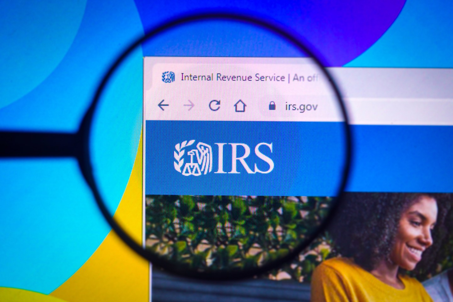 The IRS webpage.