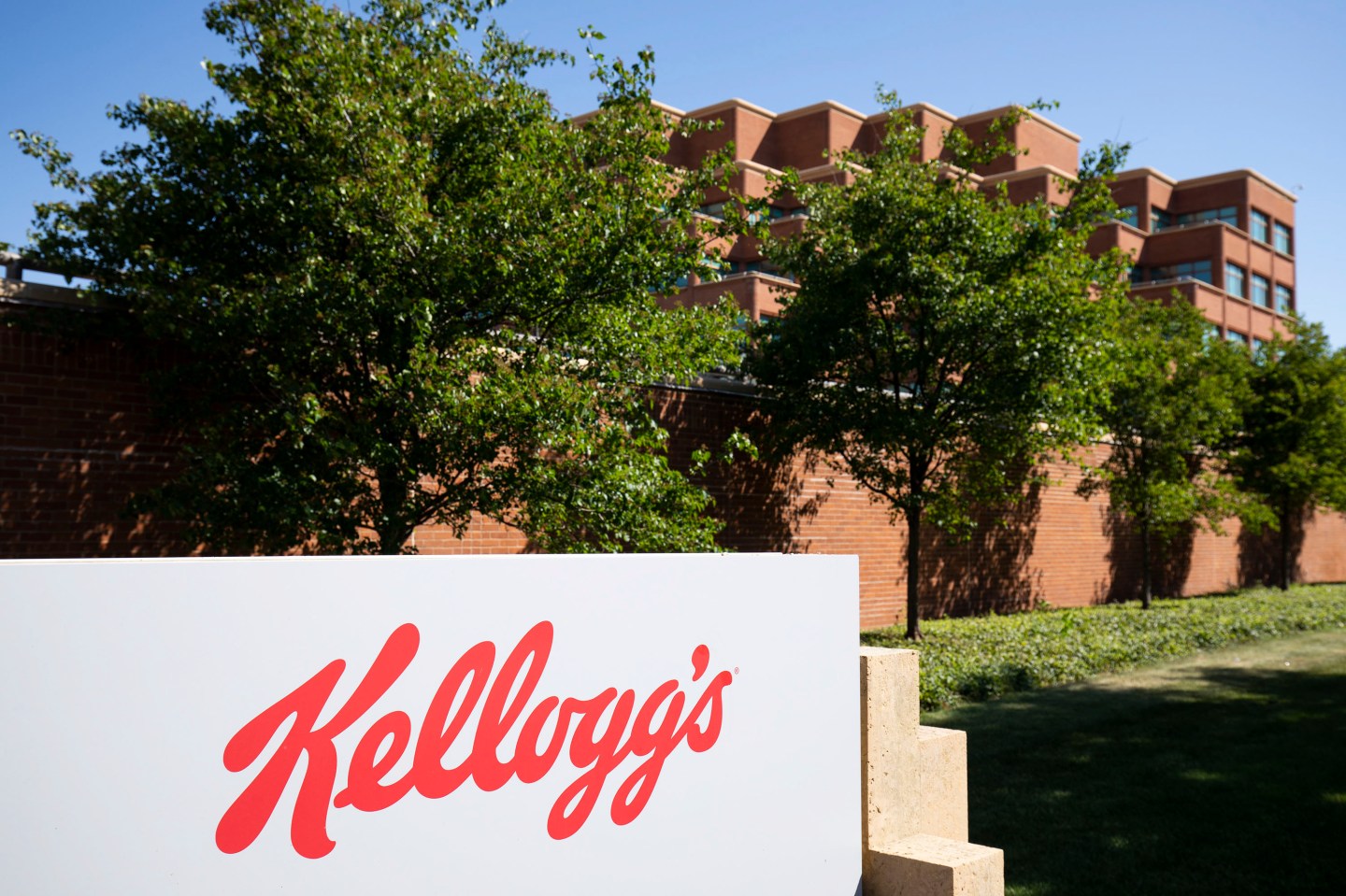 The Kellogg's World Headquarters is shown on June 21, 2022 in Battle Creek,