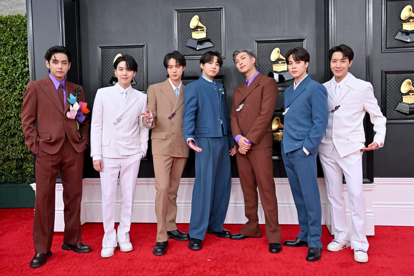 K-Pop group BTS at the Grammy awards