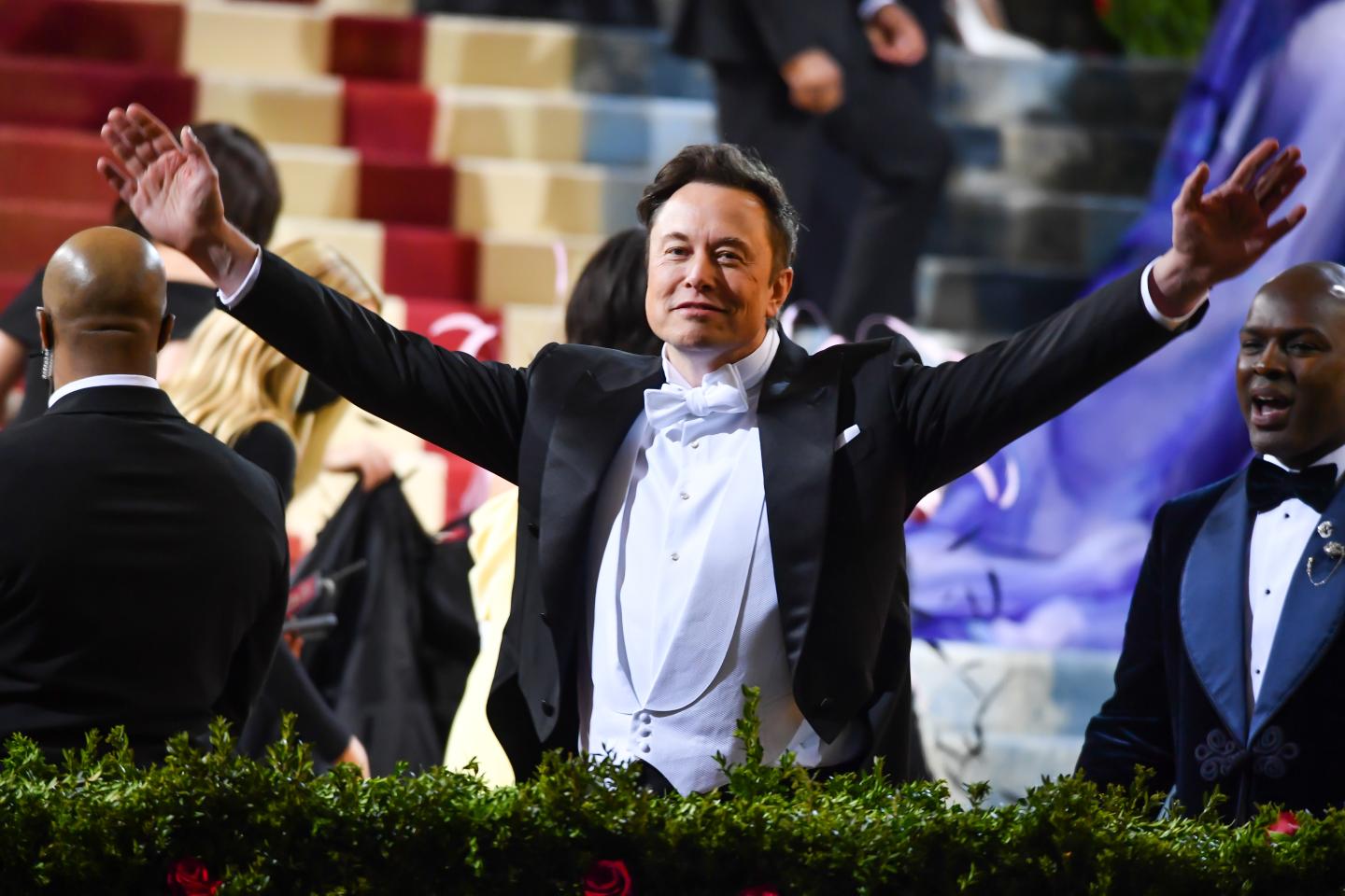 Elon Musk attends the the 2022 Met Gala celebrating "In America: An Anthology of Fashion" at The Metropolitan Museum of Art on May 02, 2022 in New York City.