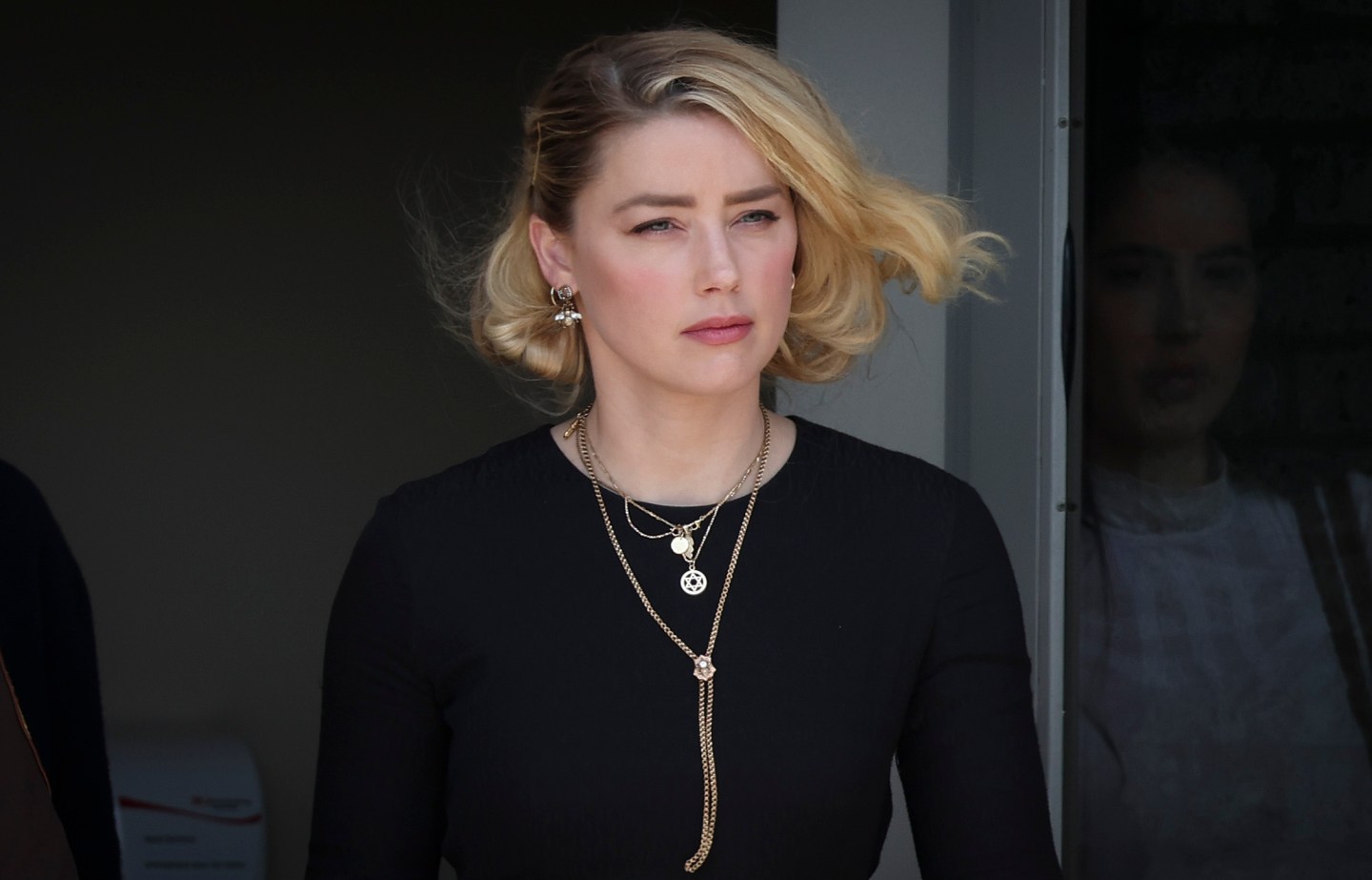 Amber Heard, pictured at the Fairfax County Courthouse on June 1.
