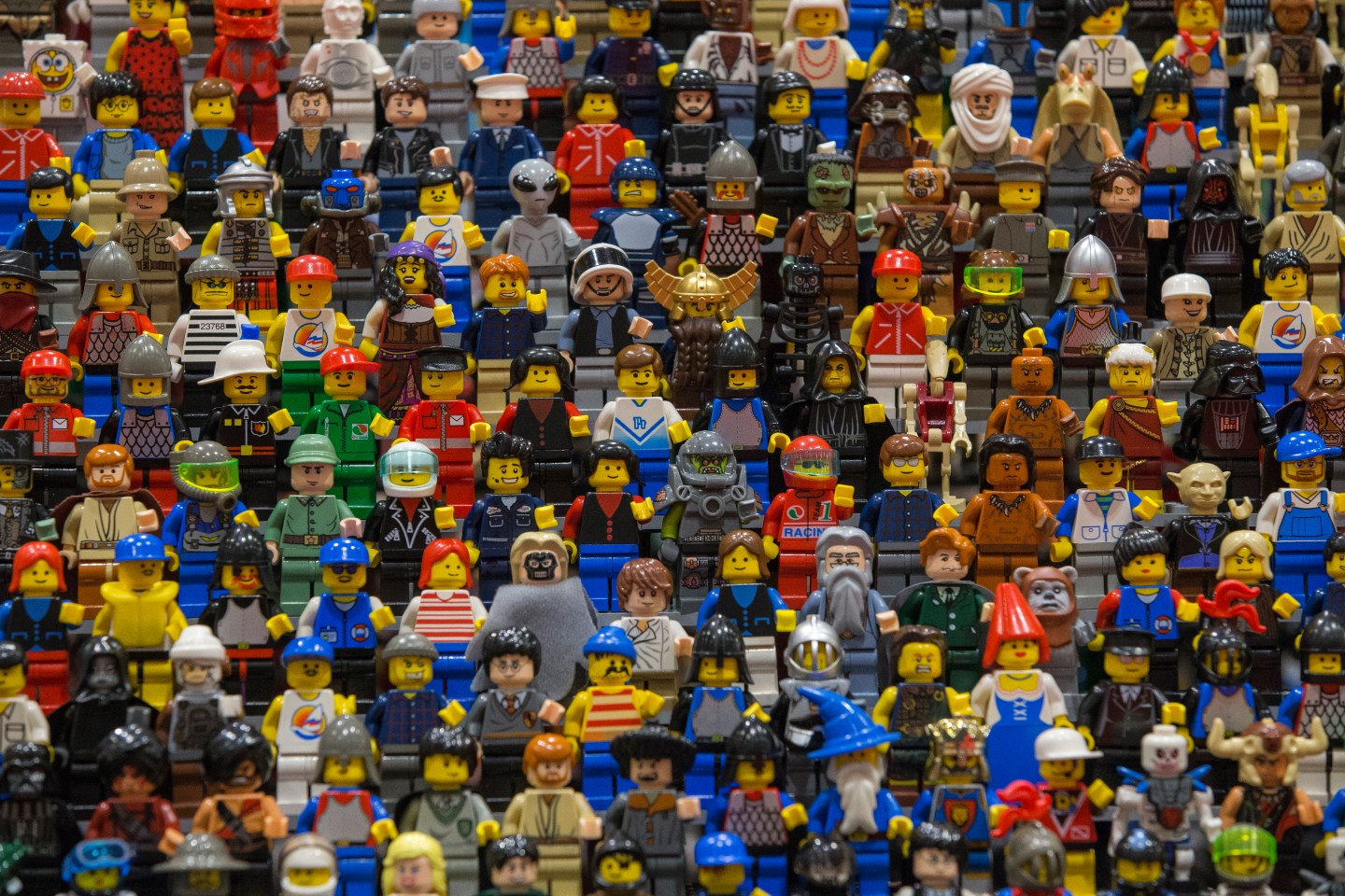 Lego figures.