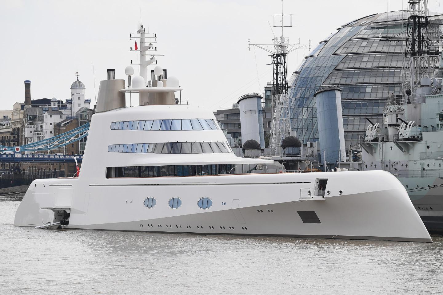 Russian oligarch’s $300 million yacht found hidden in a creek