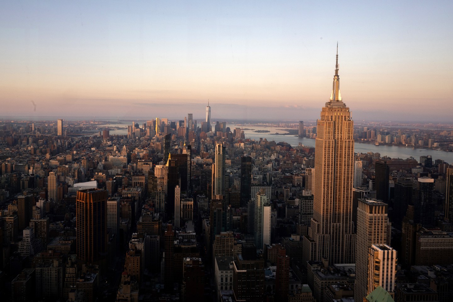 Aerial view of New York City