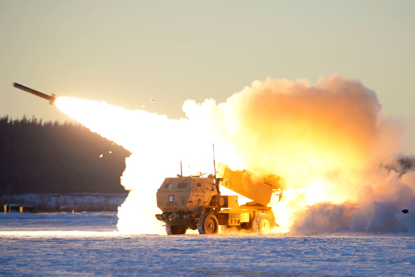 A U.S. Army M142 high-mobility artillery rocket system (HIMARS) is the latest weapon that could turn the tide in Ukraine’s war for independence.