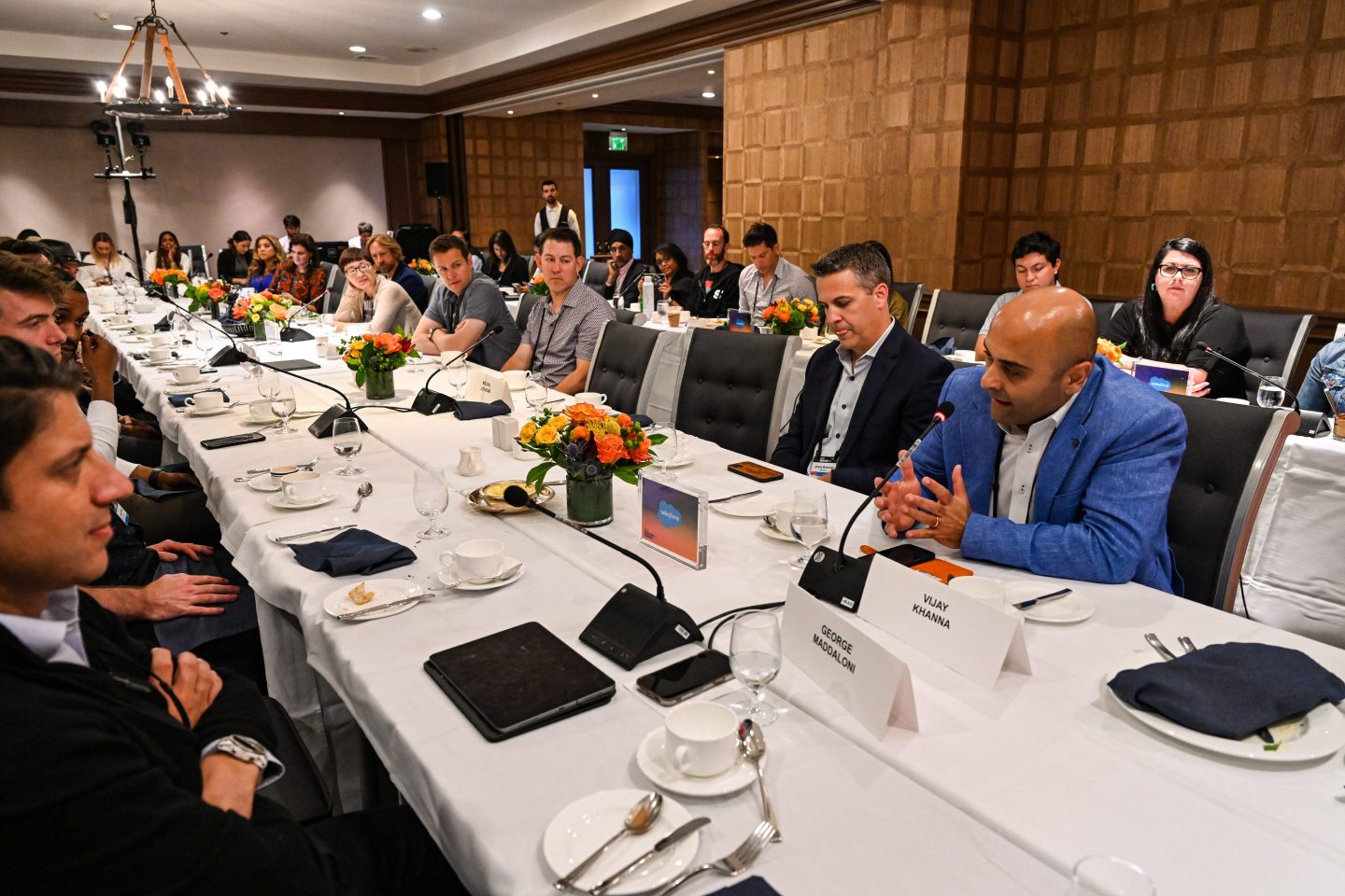 During a roundtable lunch, executives discussed automation’s role at their companies.