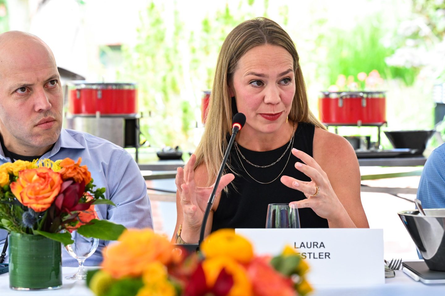 Reddit VP of community Laura Nestler at Coins2Day Brainstorm Tech in Aspen.