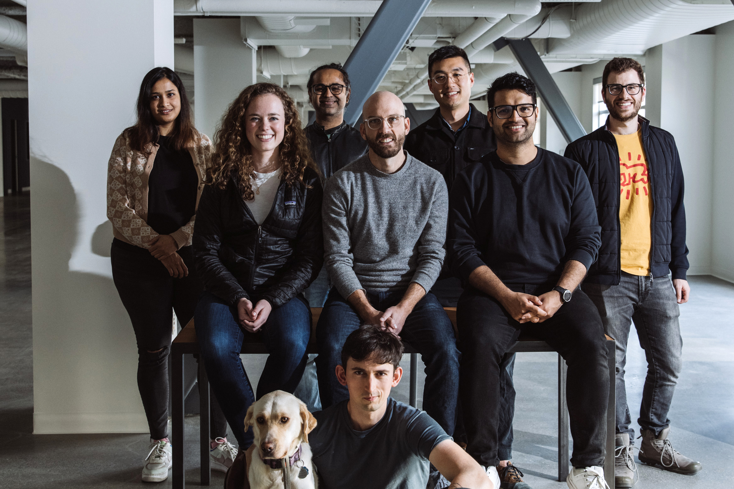 Photo of the Adept AI founding team.
