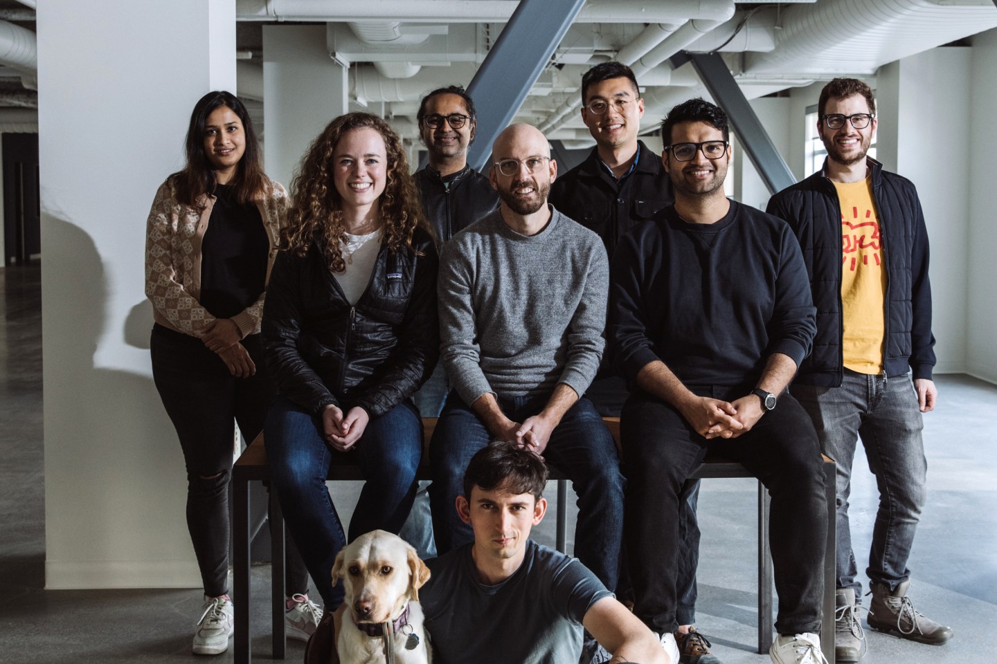 Photo of the Adept AI founding team.