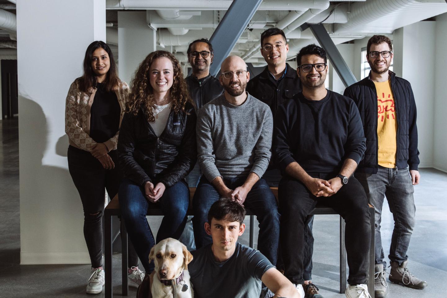 Photo of the Adept AI founding team.