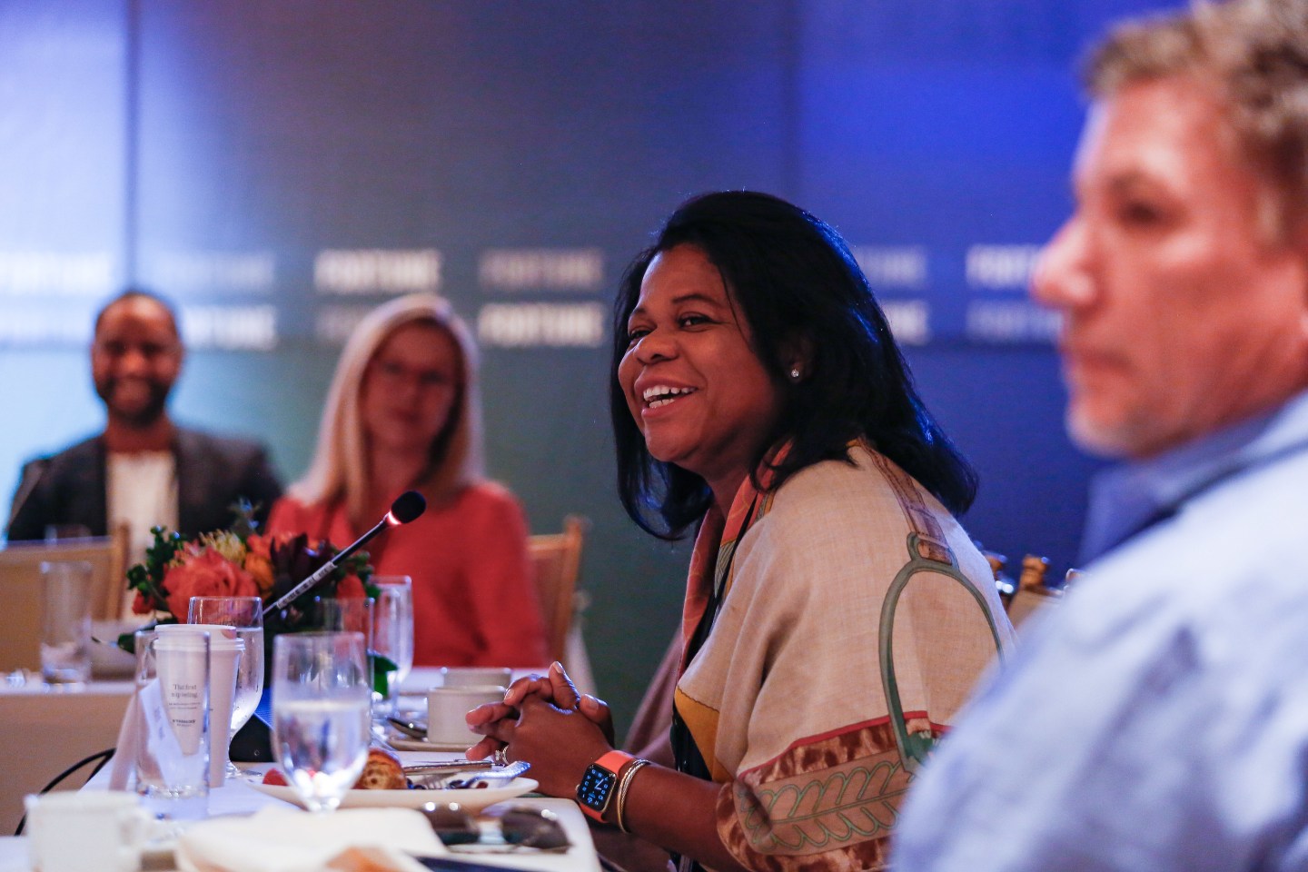 "If you are only talking about compensation," said Merline Saintil, founder of Black Women on Boards, "you’re actually missing the whole point.” Saintil spoke as part of a roundtable discussion at the Fortune Brainstorm Tech conference in Aspen, Colo., on July 12, 2022.