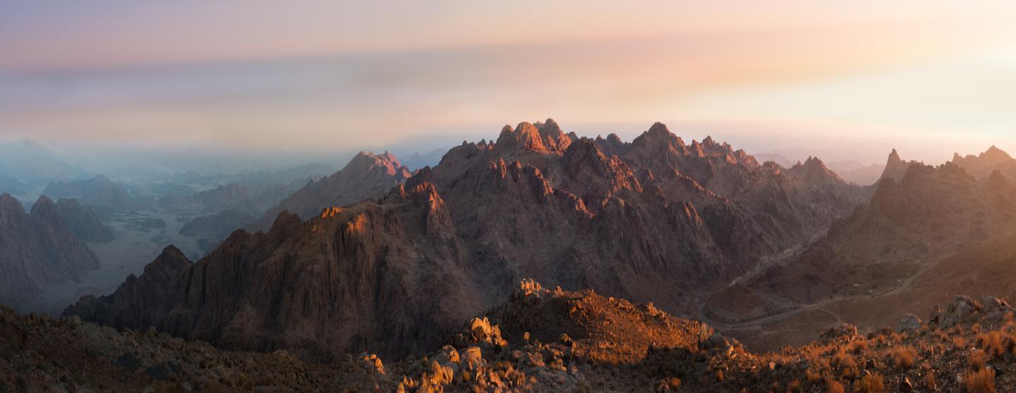 A mountain in Saudi Arabia