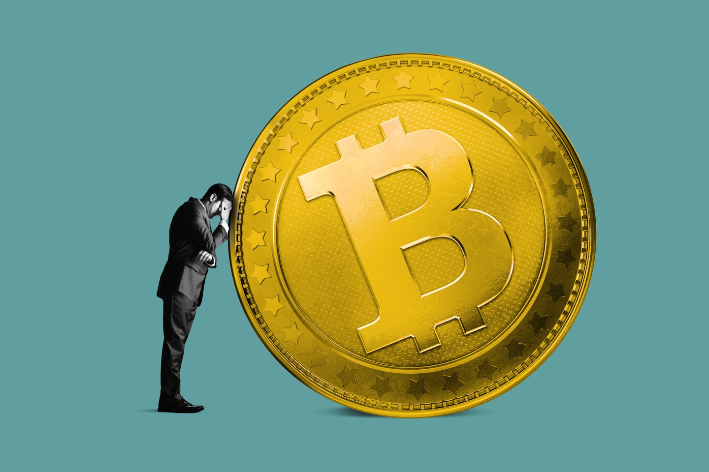 Artistic rendering of a Bitcoin token