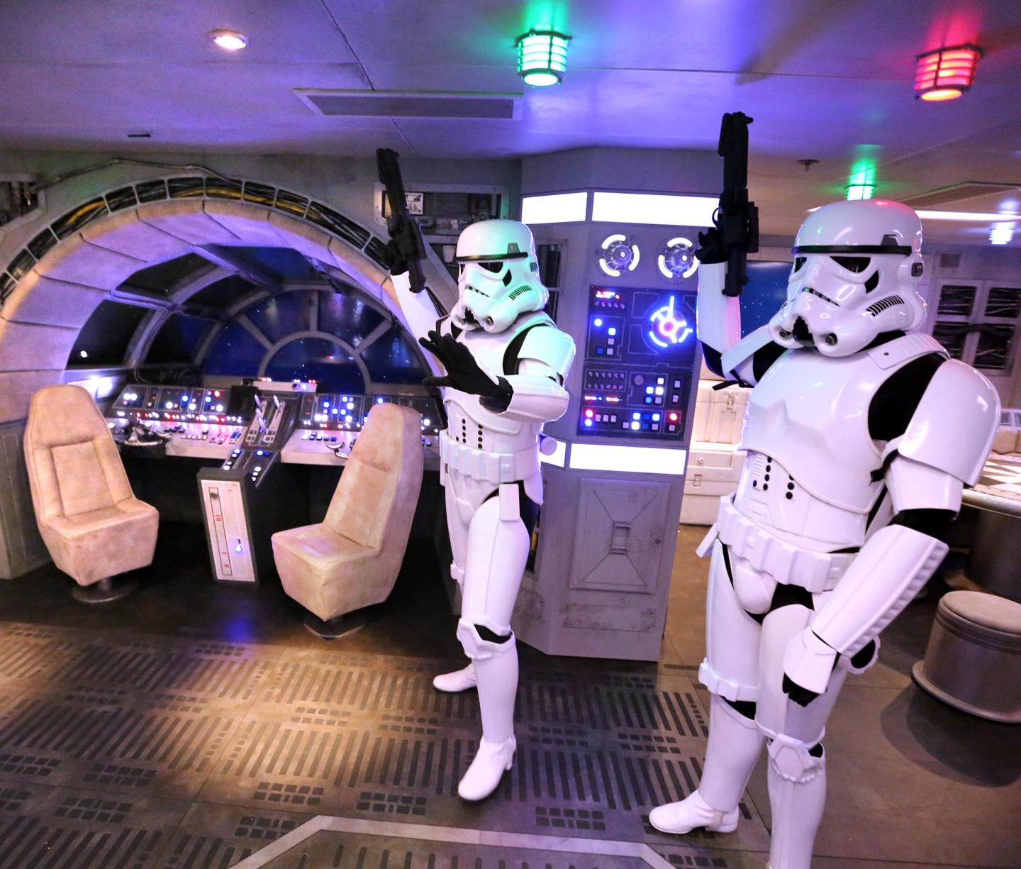 Storm troopers on the Disney cruise ship.
