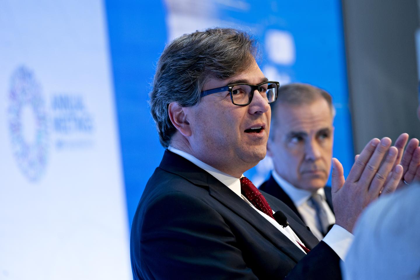 Harvard economist Jason Furman speaks at an IMF and World Bank panel in 2019