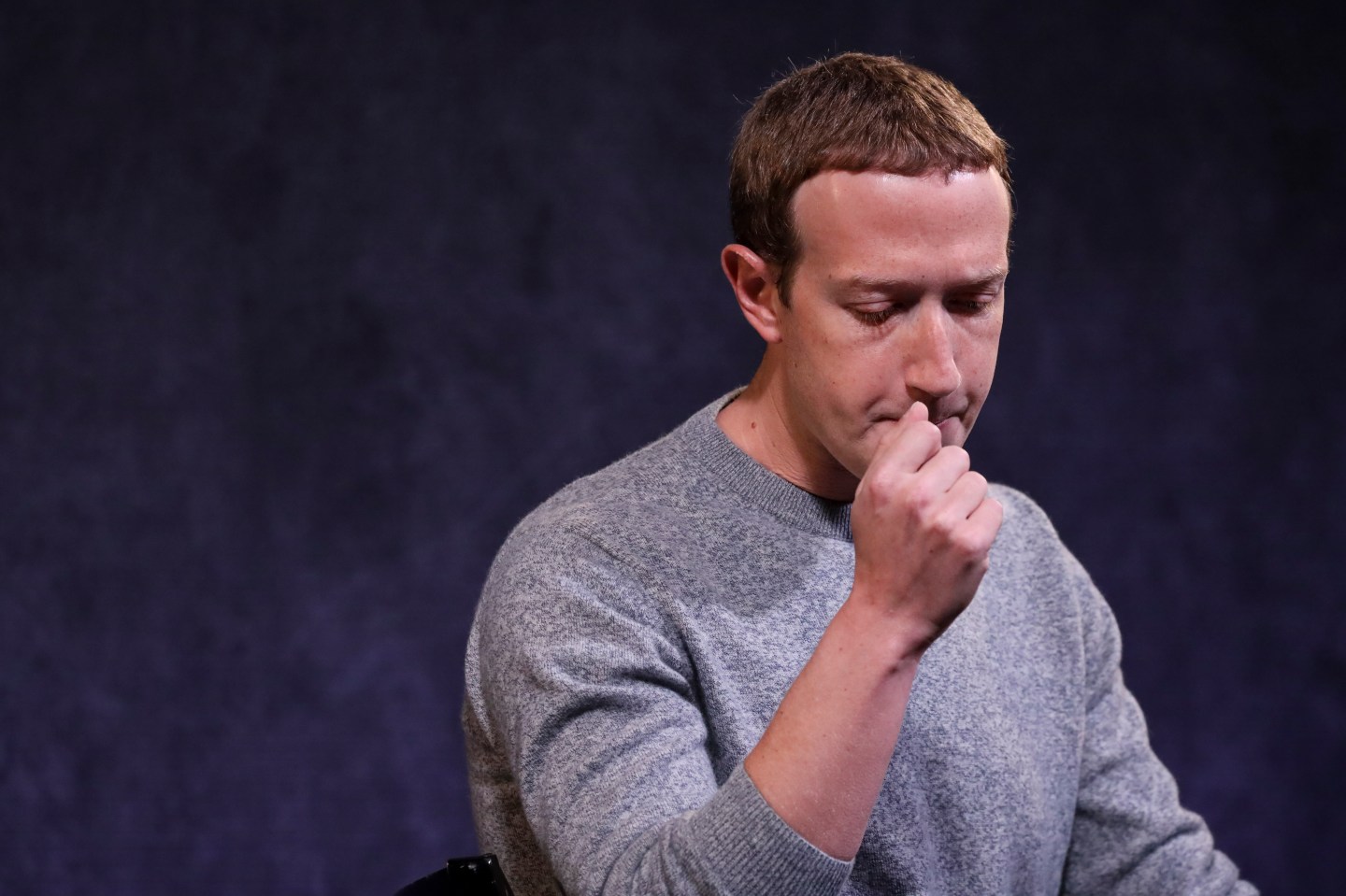 Mark Zuckerberg looking concerned