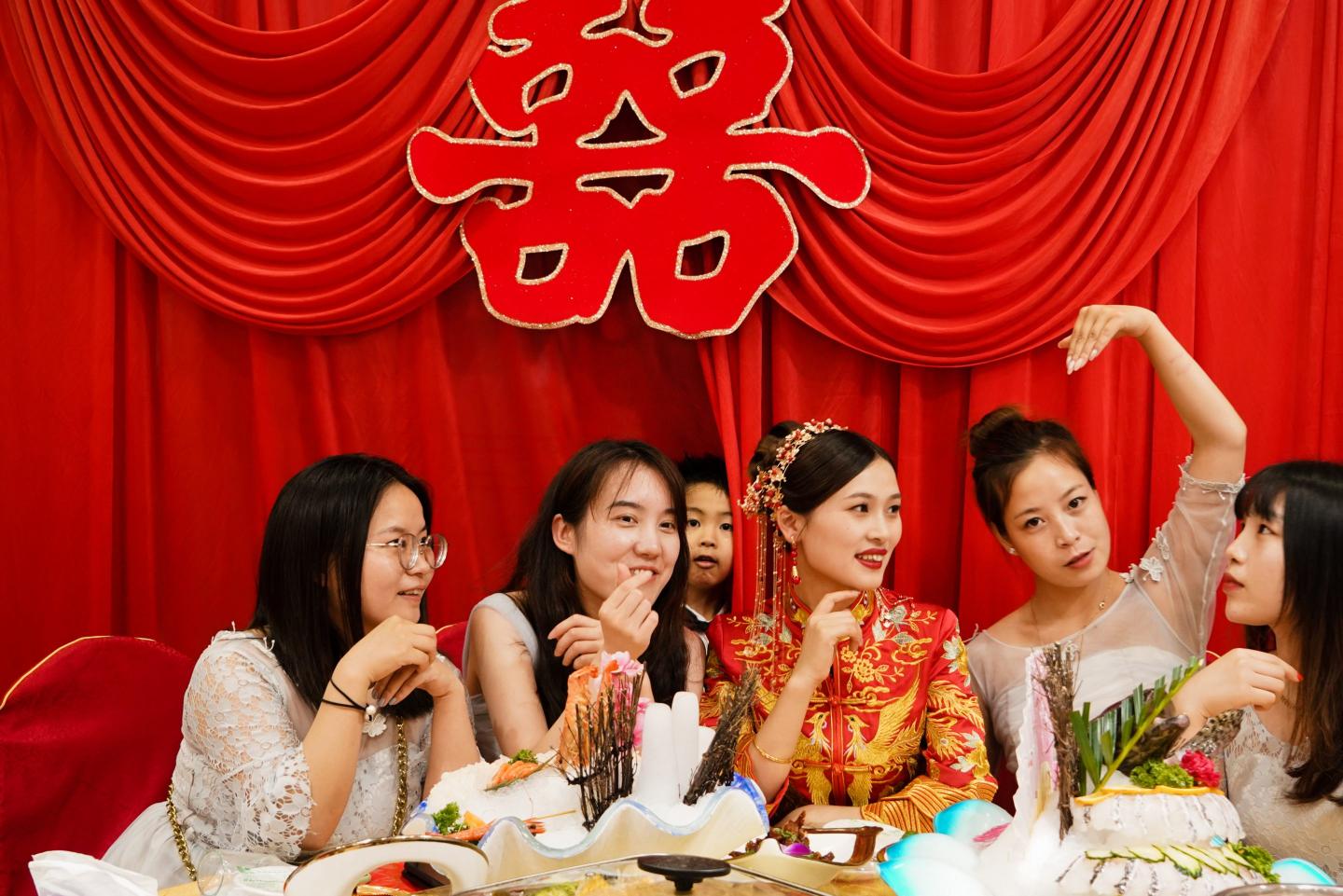 Professional bridesmaids are a booming growth industry in China—but height restrictions apply