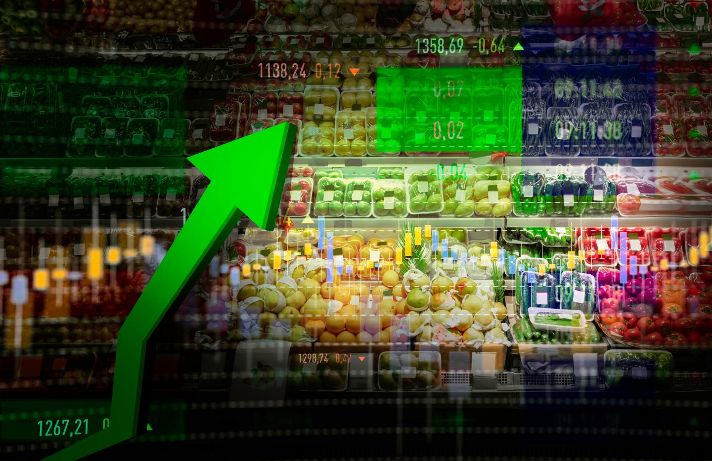 Vegetable, Fruit, Stock Market Data, Moving Up, Growth