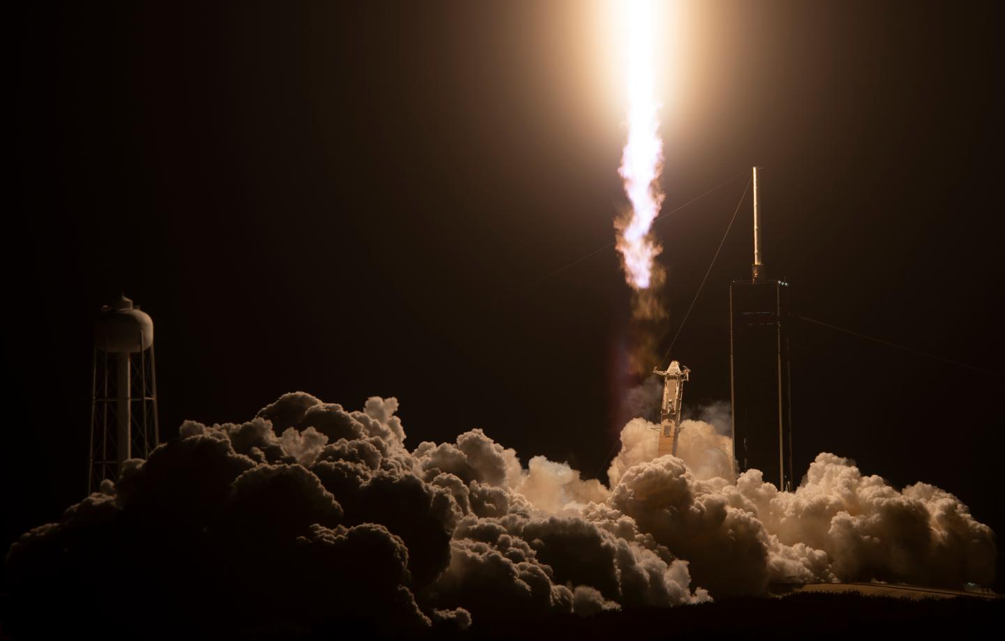 A SpaceX Falcon 9 rocket.