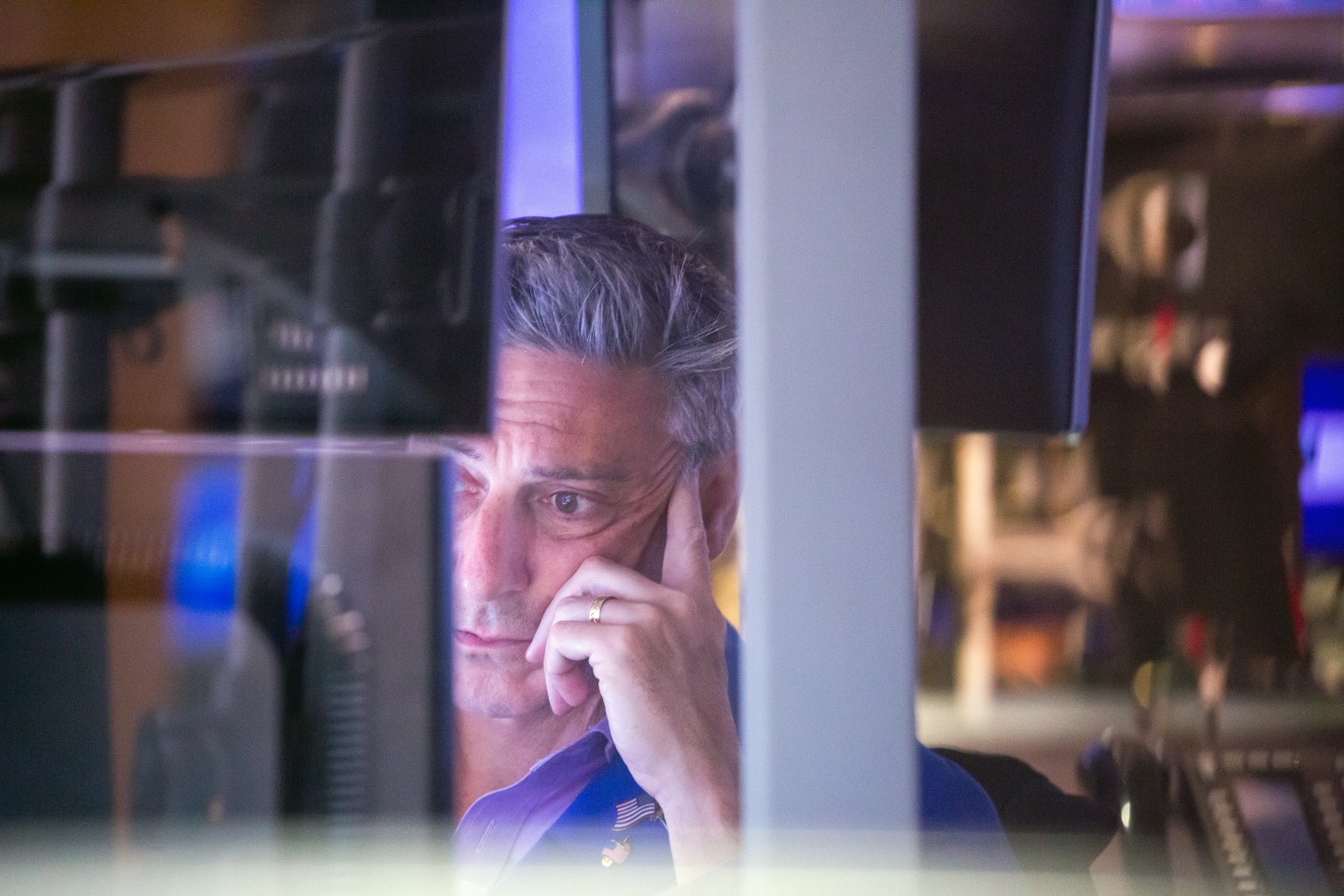 A trader works on the floor of the New York Stock Exchange on June 27. Investors are bracing for a recession because of high inflation and supply-chain issues.