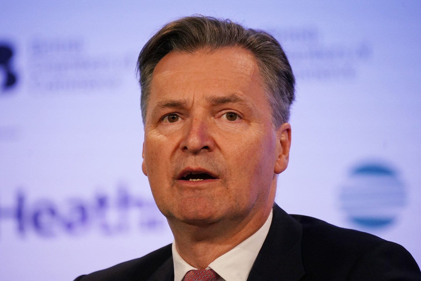 John Holland-Kaye, Chief Executive Officer, Heathrow Airport, in conversation with Baroness Ruby Mc Gregor-Smith, BCC President, during the British Chambers Commerce Annual Global conference at the QEII Centre, London. Picture date: Thursday June 30, 2022.