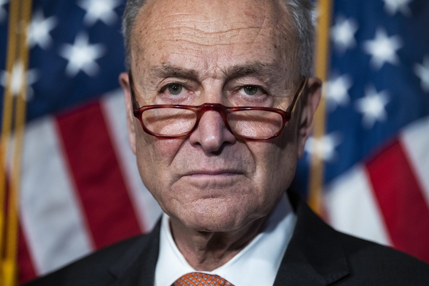 Close up of Sen. Chuck Schumer