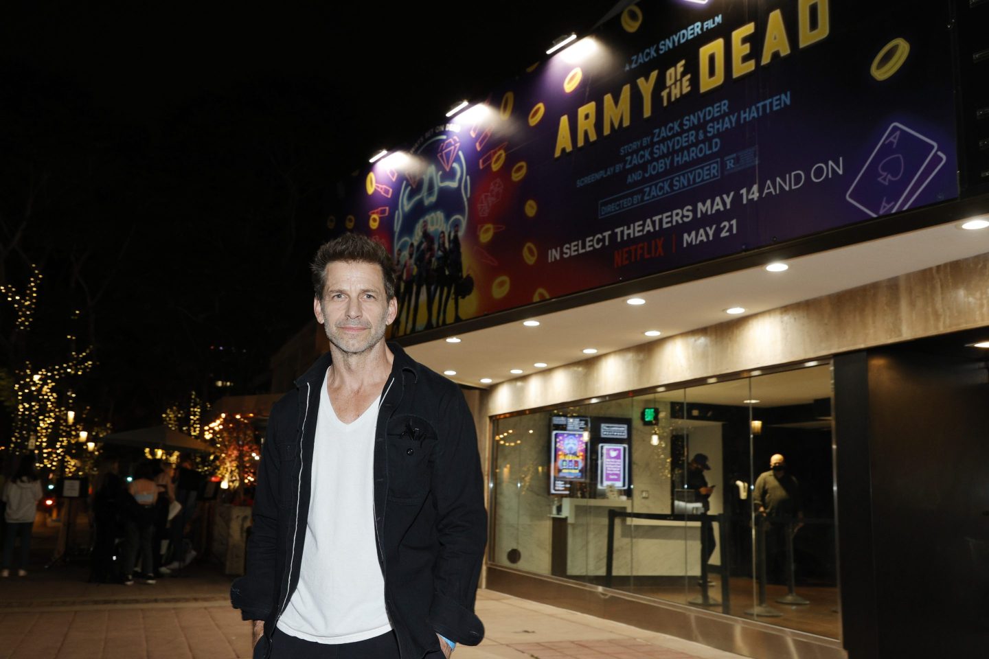 Zack Synder at the premiere screening of his film "Army Of The Dead" in 2021.