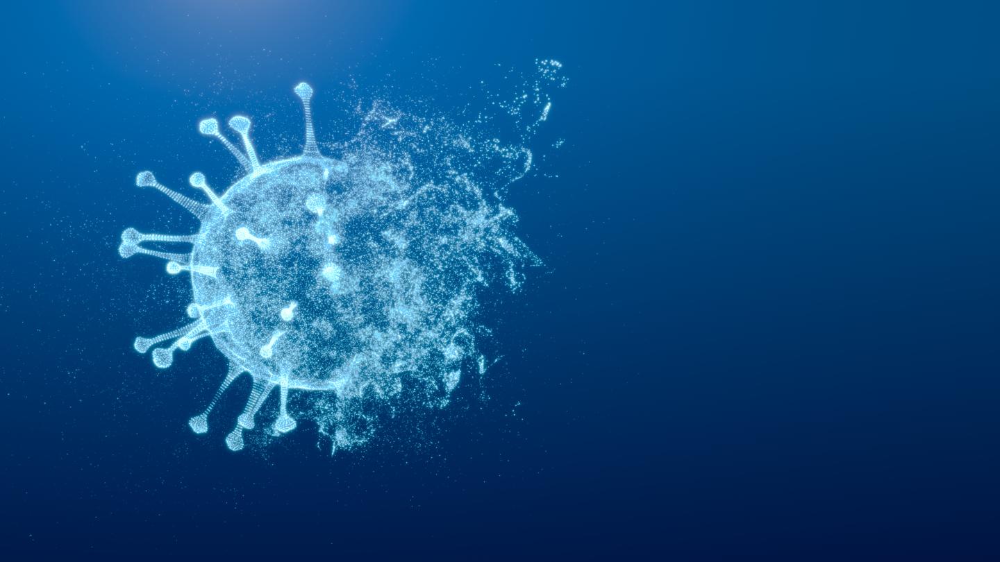 Virus exploding