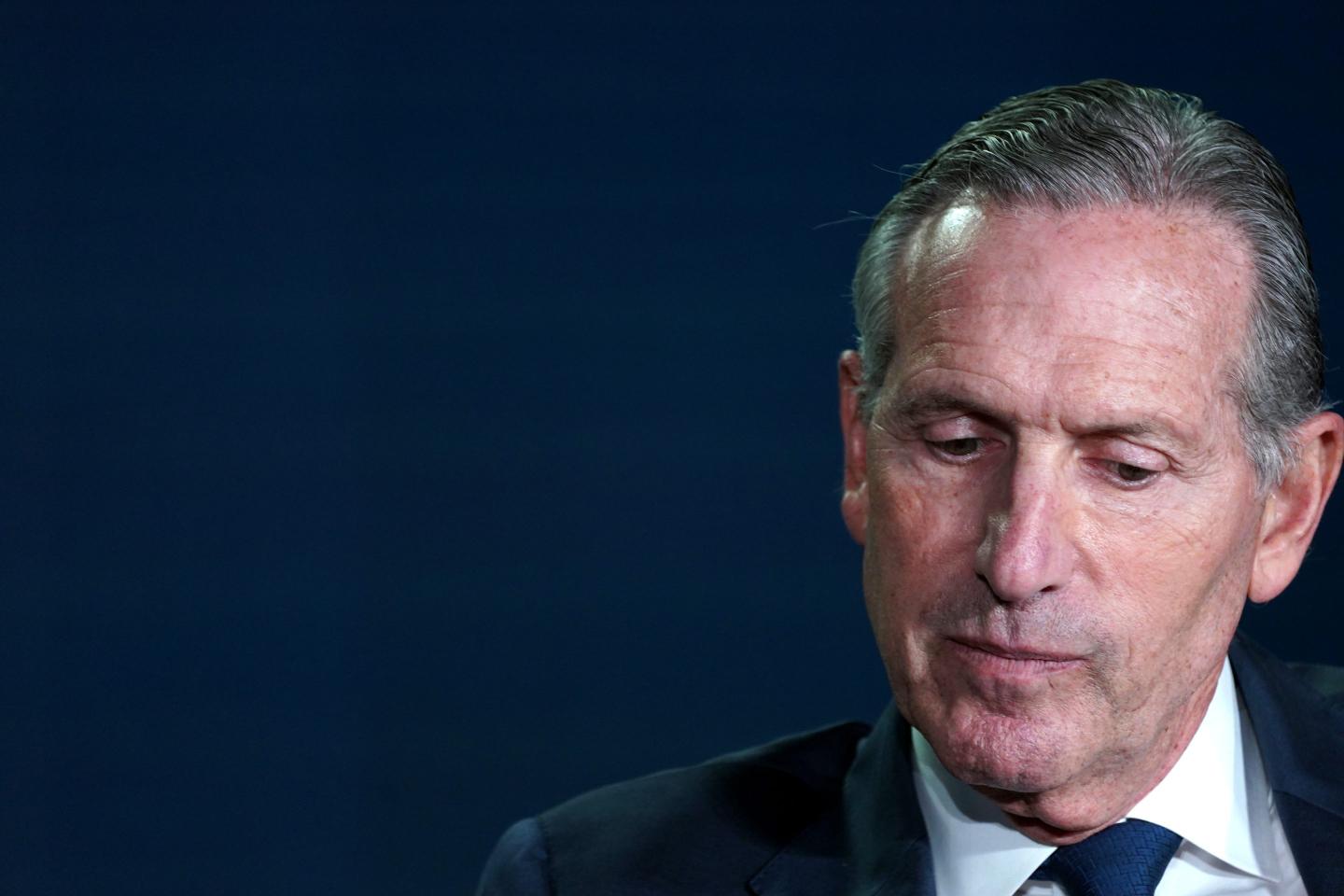 Howard Schultz speaks onstage