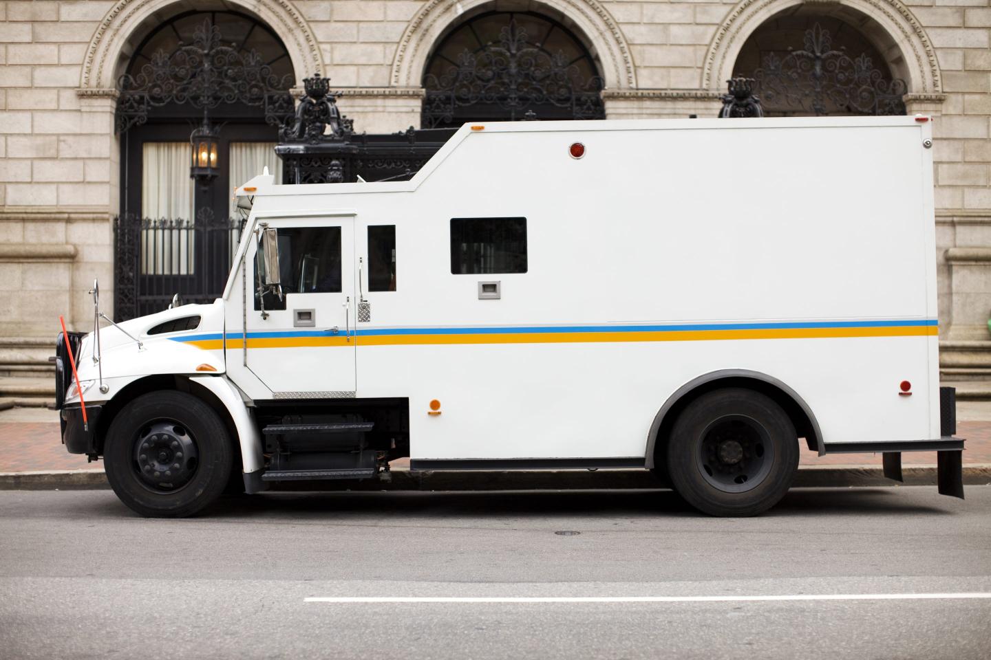 The Brink's truck was robbed in the early morning on July 11 near Los Angeles, said Dana Callahan, a spokeswoman for the security company.