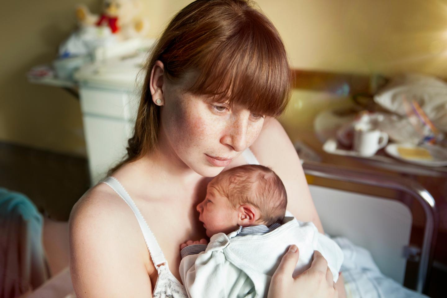 Mother with newborn