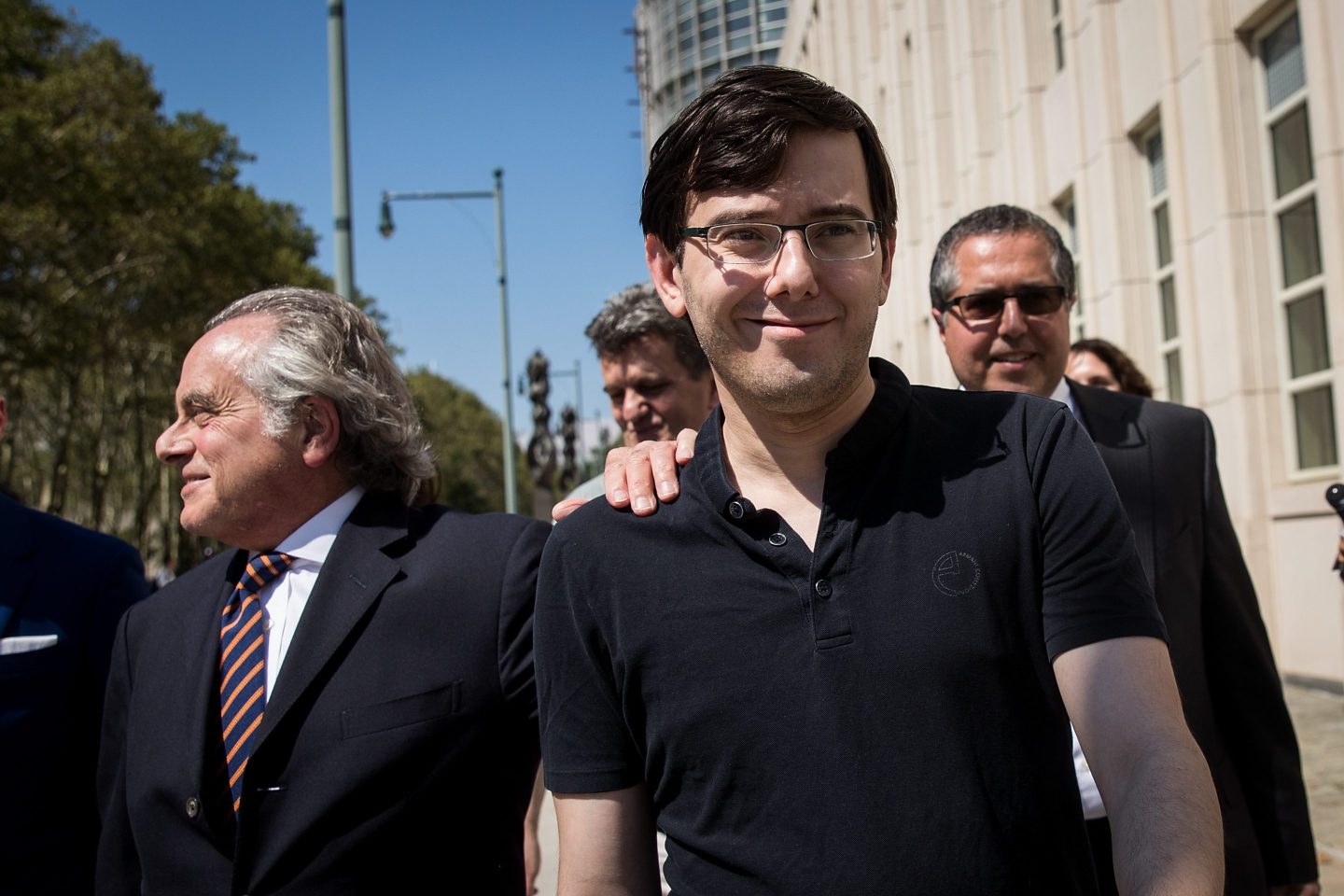 Martin Shkreli pictured outside of the U.S. District Court for the Eastern District of New York on August 4, 2017.
