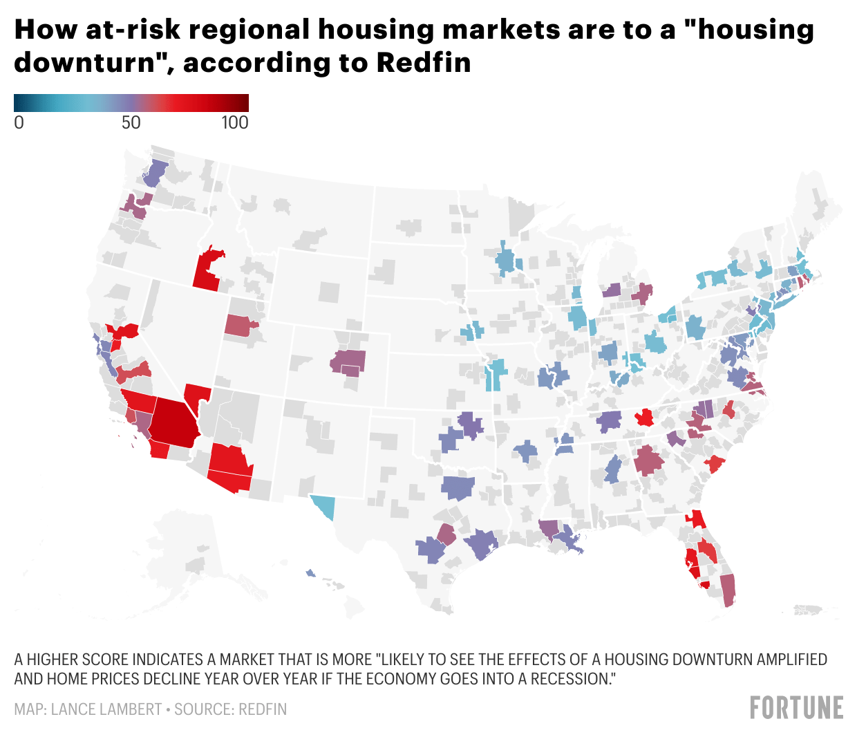 Redfin: These housing markets are the most at risk of falling home prices