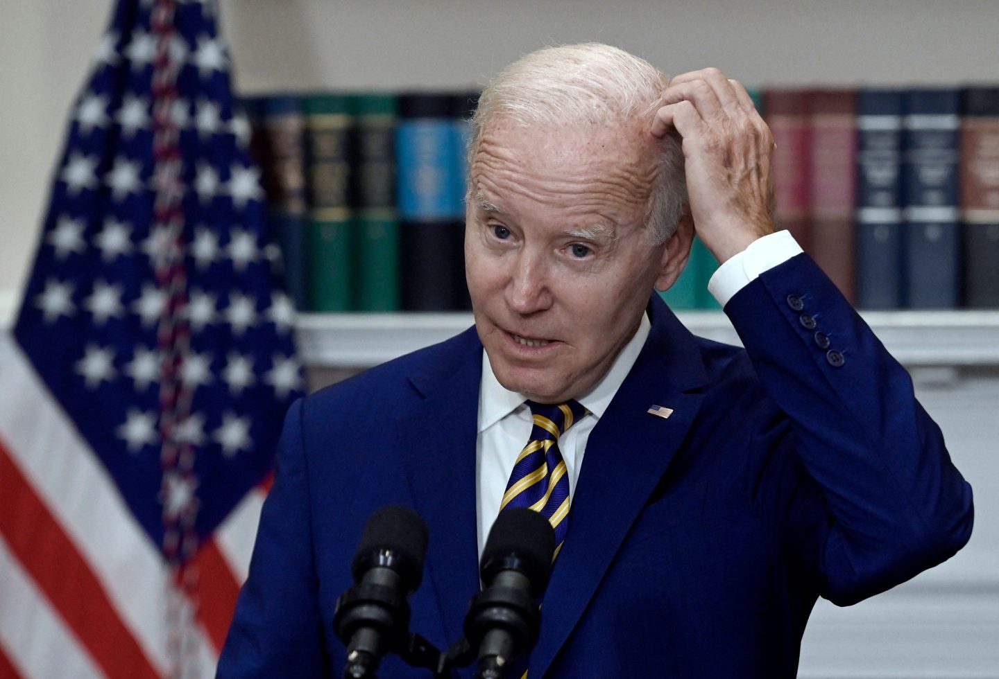U.S. President Joe Biden announcing student loan relief