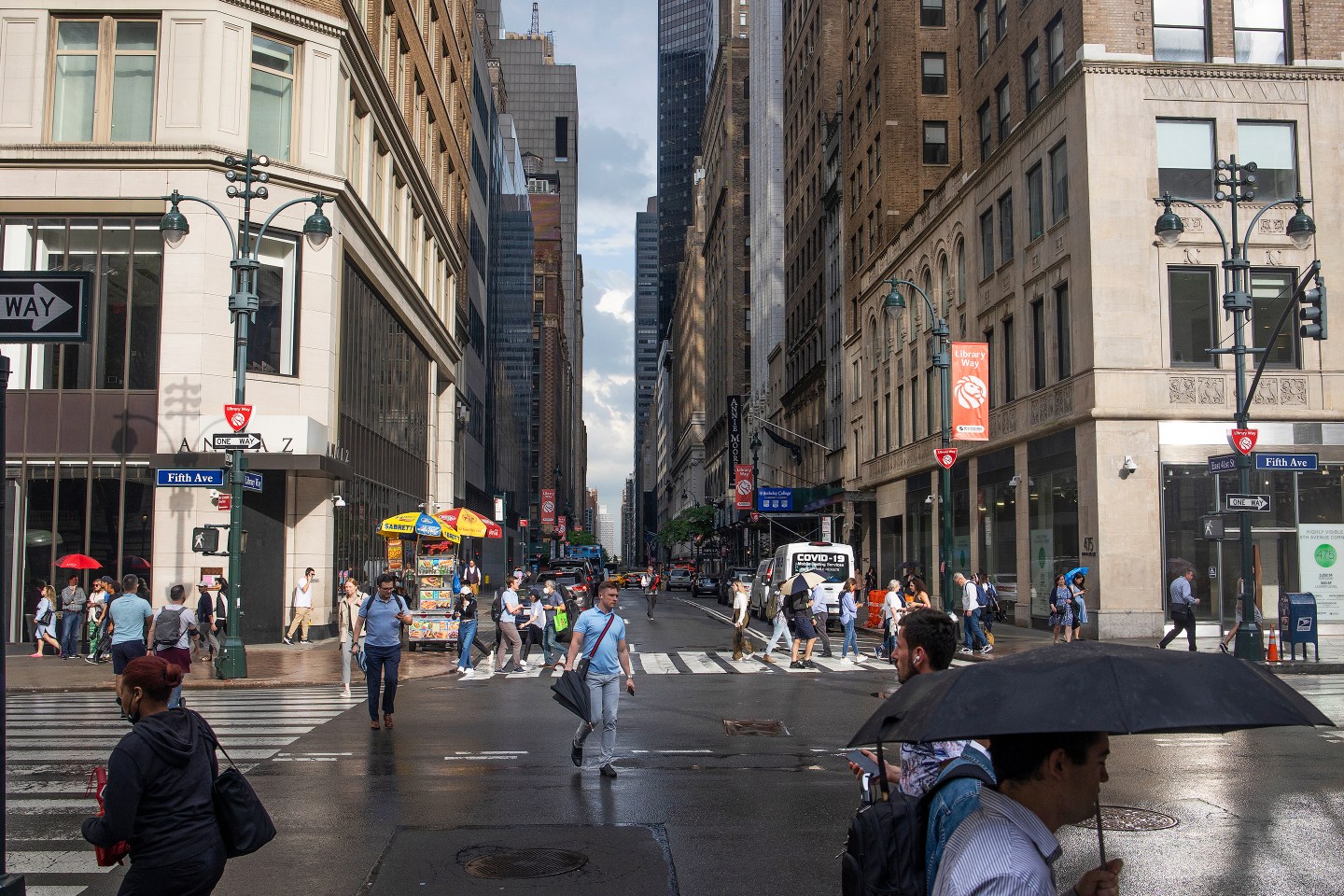 Few New Yorkers commute to Midtown on May 16, 2022.