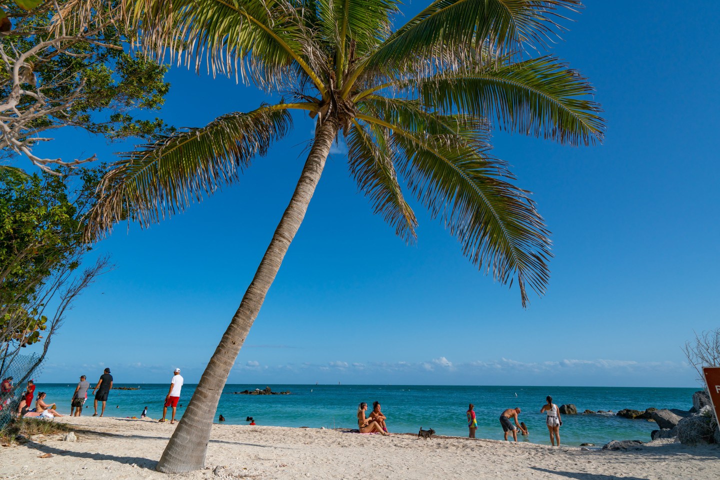 Fort Zachary Taylor State Beach in Key West, Florida.